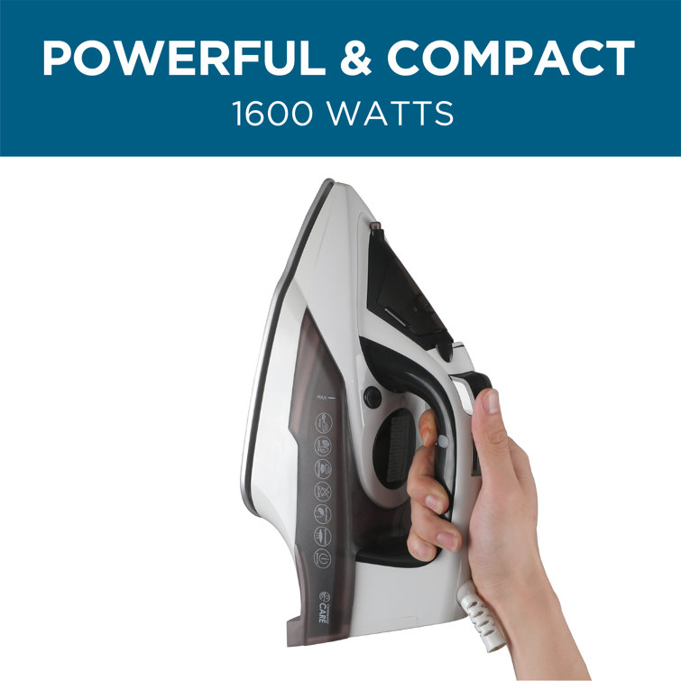 BLACK+DECKER Grey/Silver Auto-steam Iron Automatic Shut-off (1600-Watt) in  the Irons department at