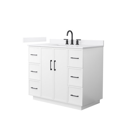 Elan TK 42" Freestanding Single Bathroom Vanity with Quartz Top