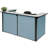 U-Shaped Synthetic Laminate Reception Desk-1248160082