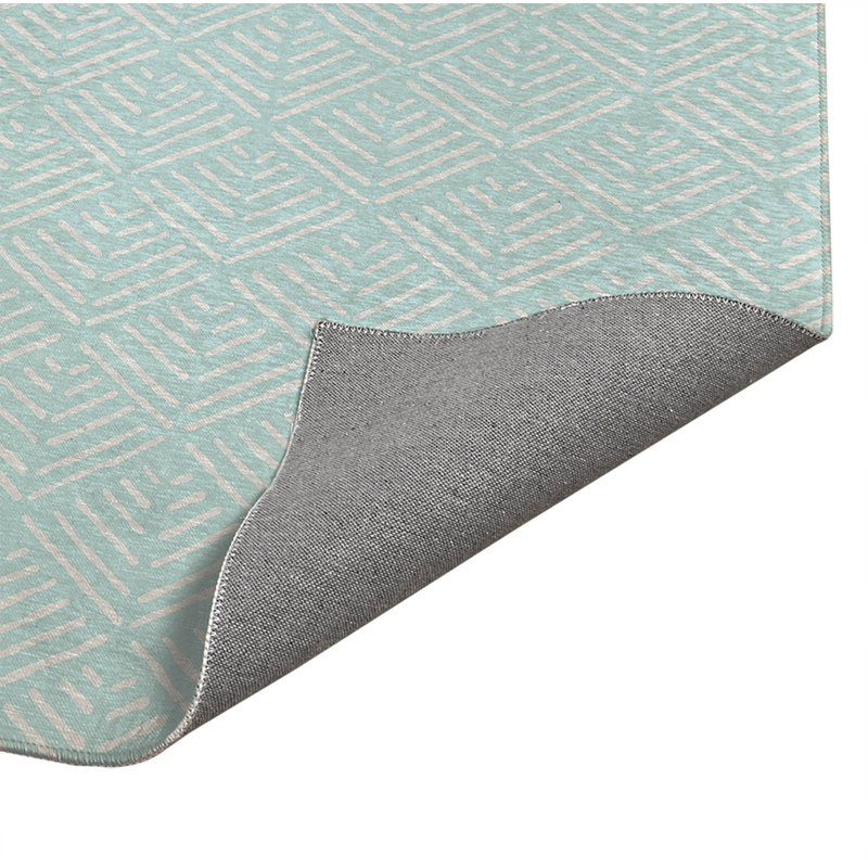 Tapis de cuisine Tribal Dreamer, Rectangulaire 3 pi x 5 pi, Bleu clair