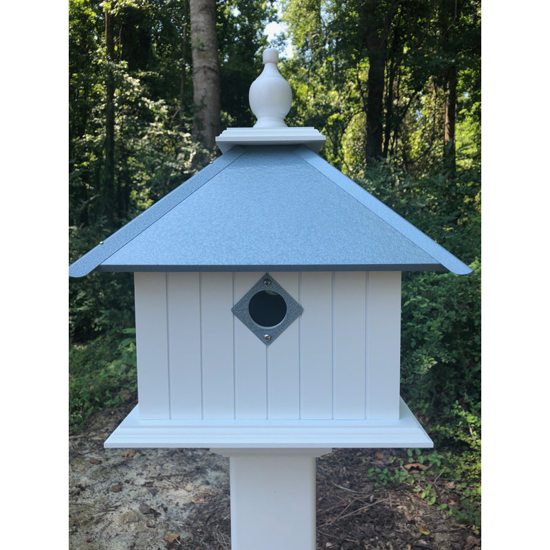 Cabane à oiseaux 19 po x 15 po x 19 po Symone, Bleu clair