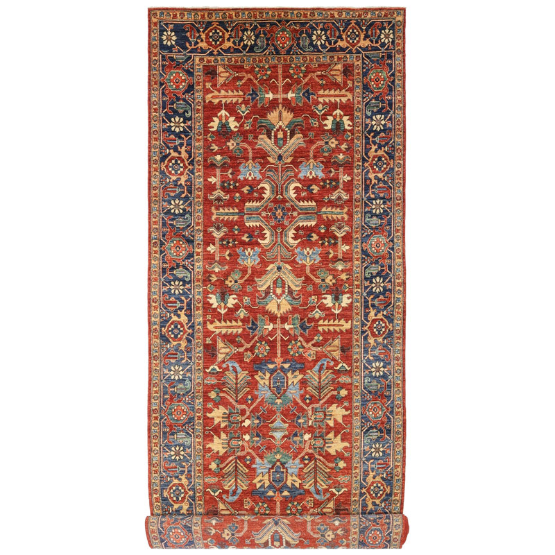 New Turkmen Afghan One-of-a-Kind Runner 5'10" X 32' Area Rug