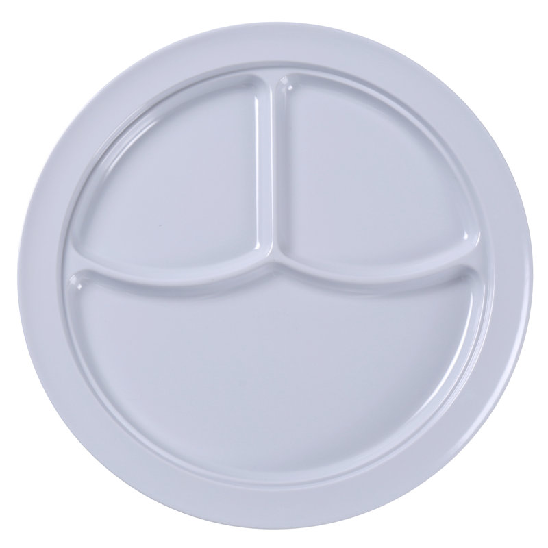 Plat de service en mélamine Nessico, Blanc