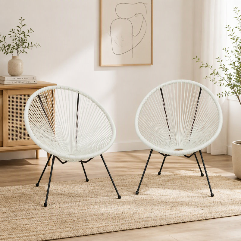 Chaise, ensemble de 2, blanche