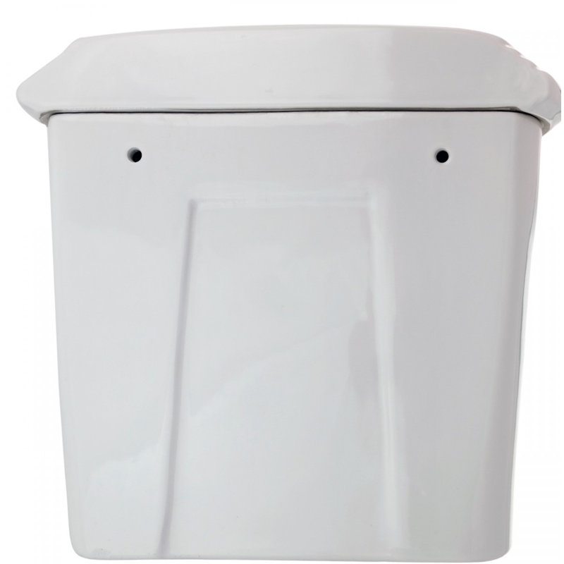 Réservoir en porcelaine vitreuse de la pièce, Blanc
