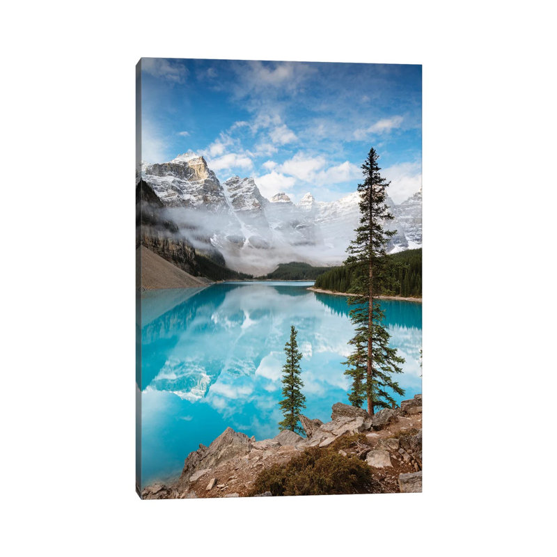 Moraine Lake In Autumn, Banff, Canada by Matteo Colombo - Wrapped Canvas Print, 101.6 cm H x 66.04 cm W x 3.175 cm D