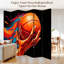 Cloison pliante 6 panneaux paravent Royal Basketball Peinture dynamique Splash Toile abstraite Toile de séparation