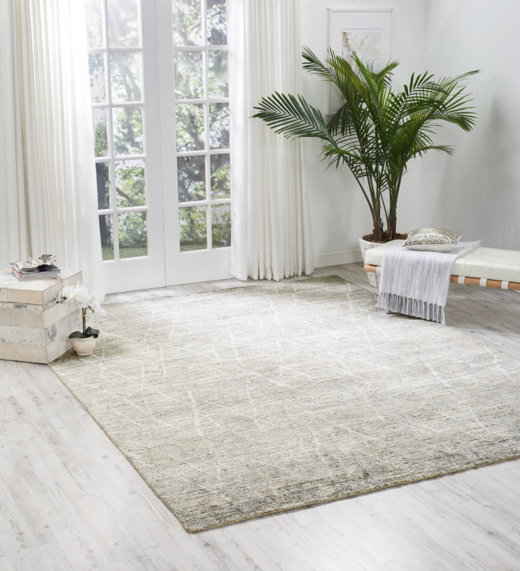Nourison Tietsia Modern Indoor Rug, Surf, Rectangle 7'9" X 9'9"