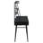 Metal Base Writing Desk with Power Outlet