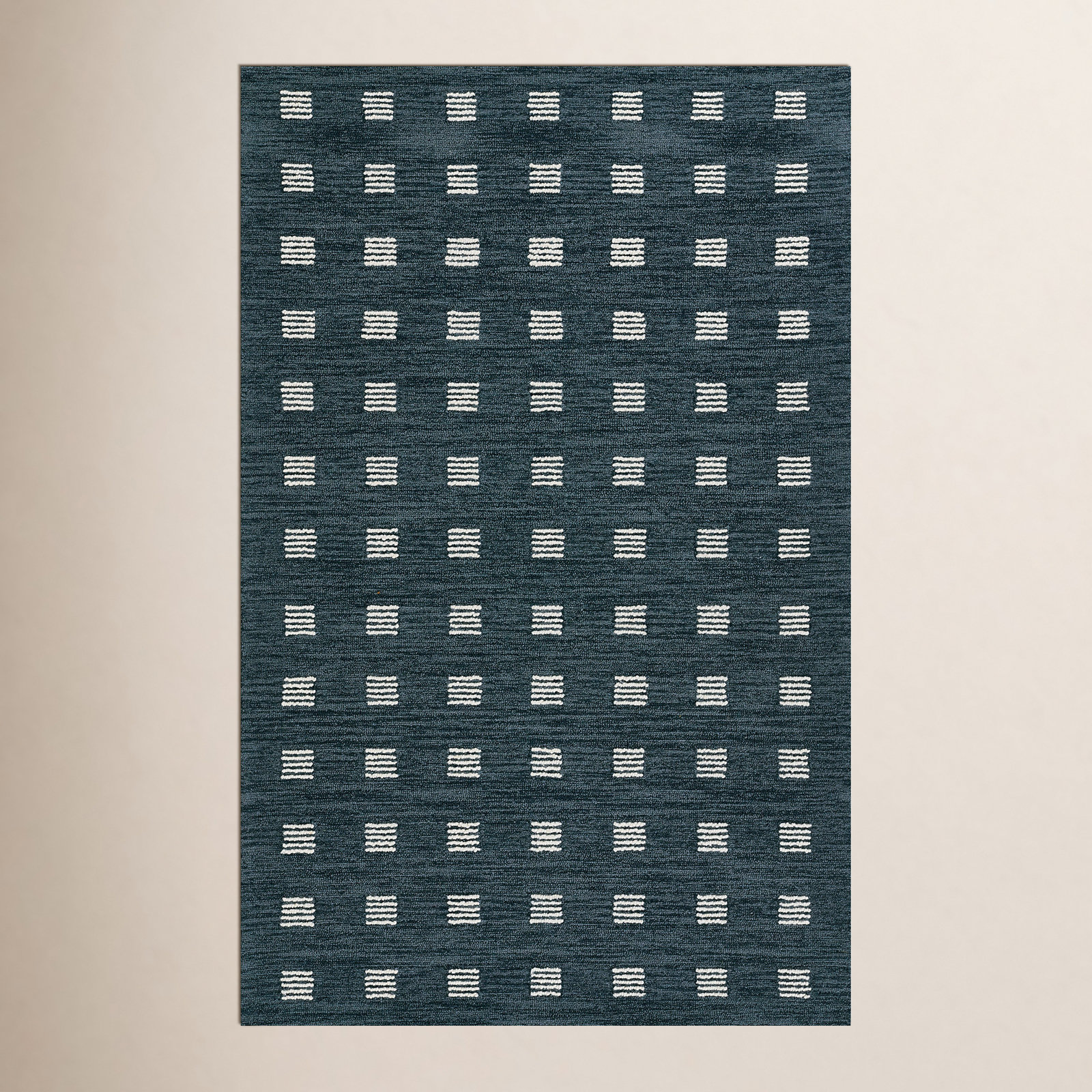 Corinth Hand-Tufted Geometric Wool Rug, Rectangle 5' x 8'