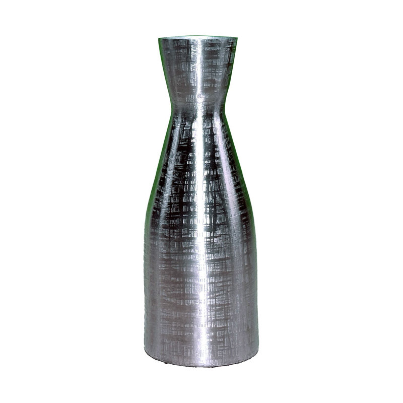 Jacquard Single Flower Bathroom Vase, Silver