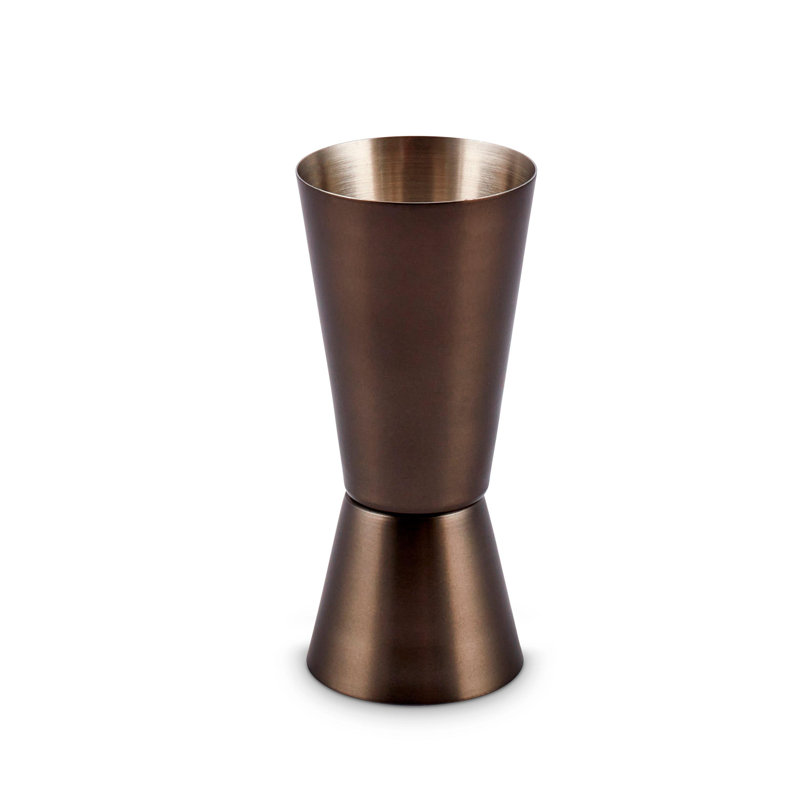 Bronze and Silver 4-Piece Cocktail Shaker Bar Tool Set