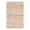 Tapis beige en cuir tressé à la main