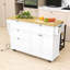 Ensemble d'îlot de cuisine avec abattant, 2 tabourets, tiroirs de rangement et armoire-512138500