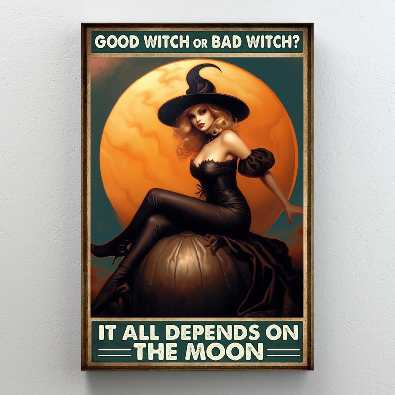 Good Witch Or Bad Witch, impression sur toile, H 36 po x l 24 po x P 1,25 po
