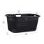 Panier à linge 40L, panier à linge en lin, bac de rangement en plastique avec poignées-1578293678