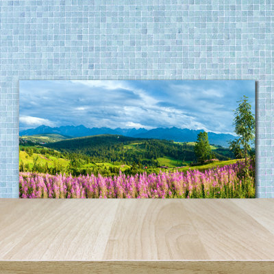 50cm W x 100cm L Glass Peel and Stick Panel