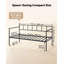 Lit de jour simple Structure de lit de jour simple en métal avec rangement sous le lit, pour salon, chambre d'amis, économie d'espace, support de canapé-lit en métal robuste, assemblage facile, sans couchette, noir