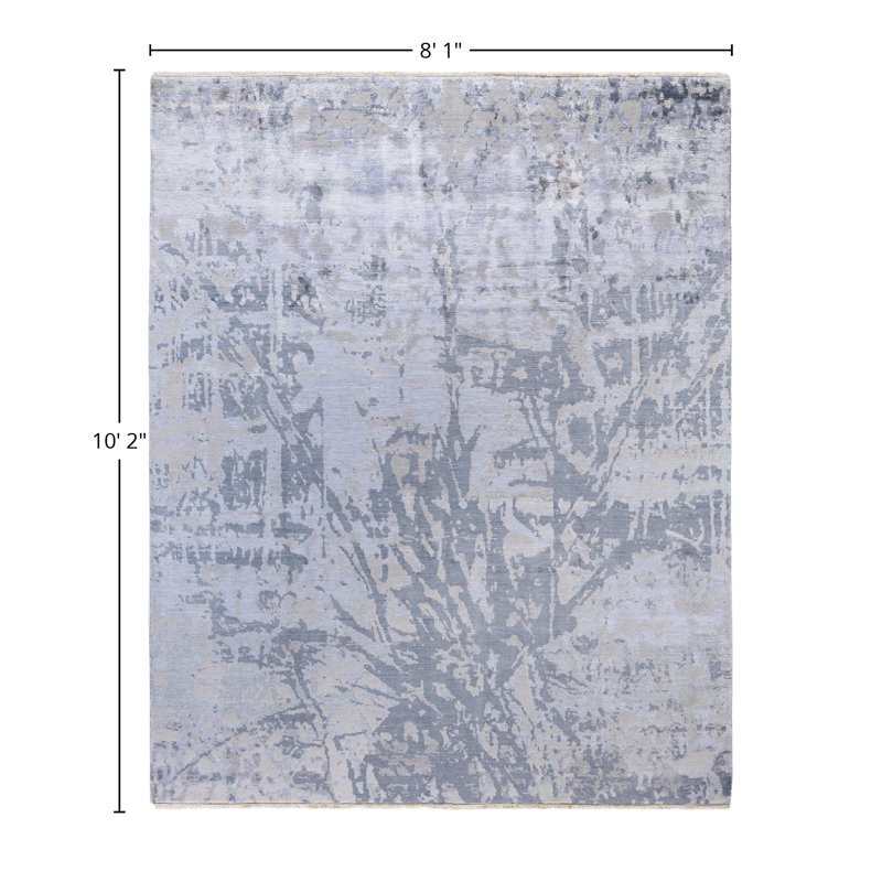 Overdyed One-of-a-Kind 8' 1" X 10' 2" Hand Knotted Area Rug