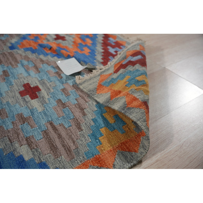 Tapis tissé à plat menthe Caseville