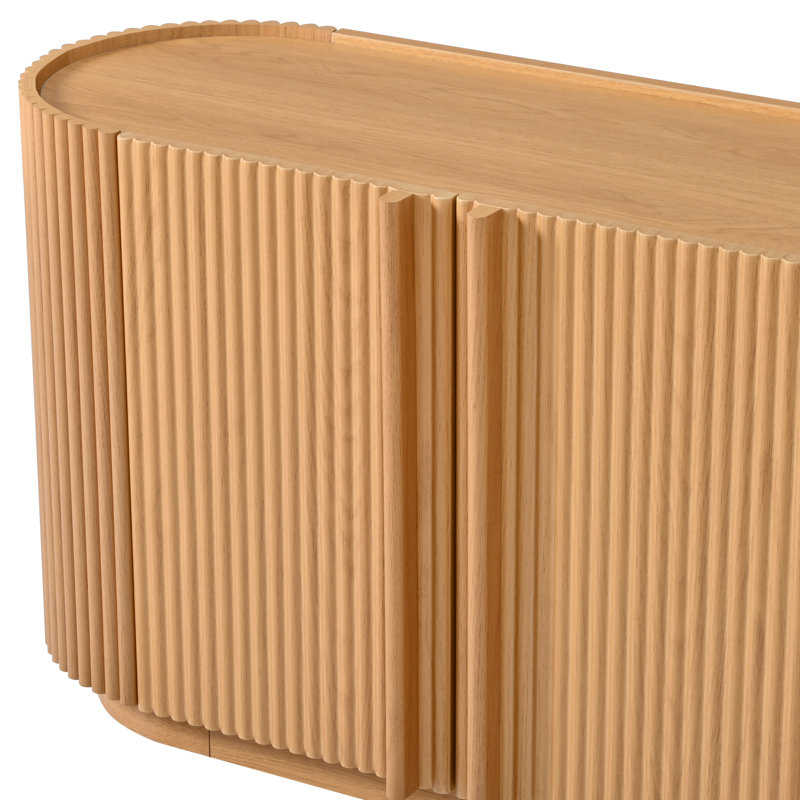 Meuble télé Mid Century Modern, Naturel