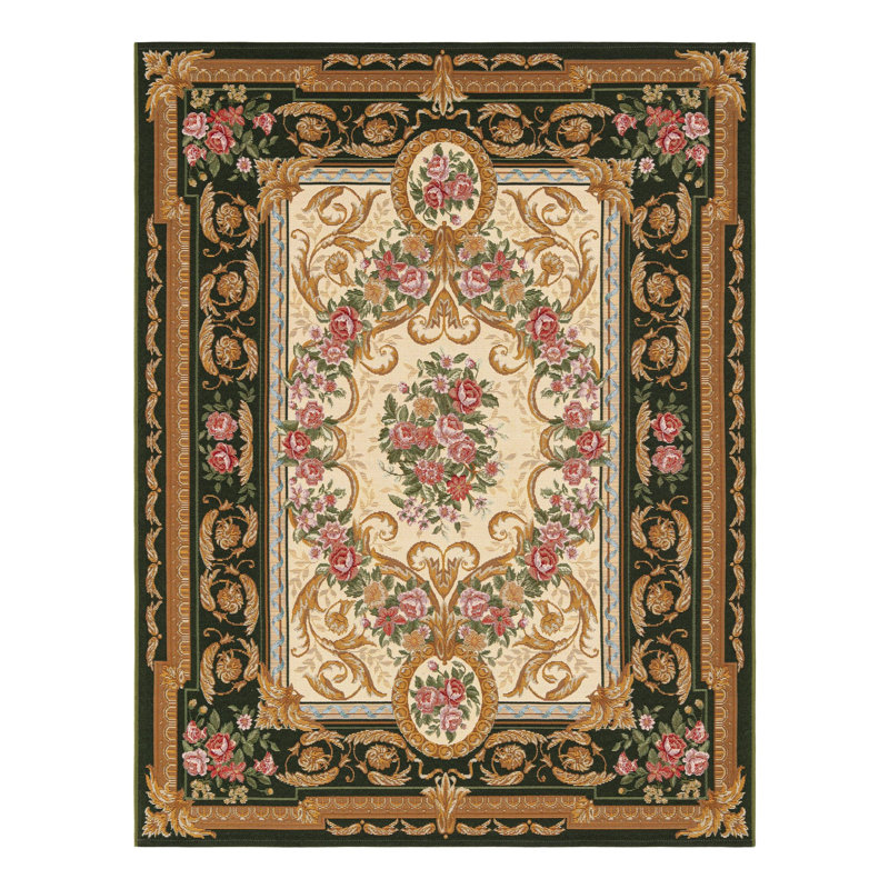 Tapis d'extérieur traditionnel, Rectangle 5 pi 1 po x 7 pi 1 po