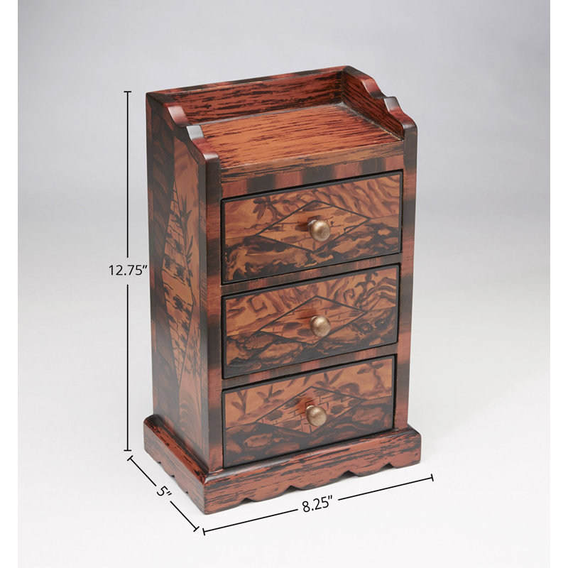 3-Drawer Jewelry Box