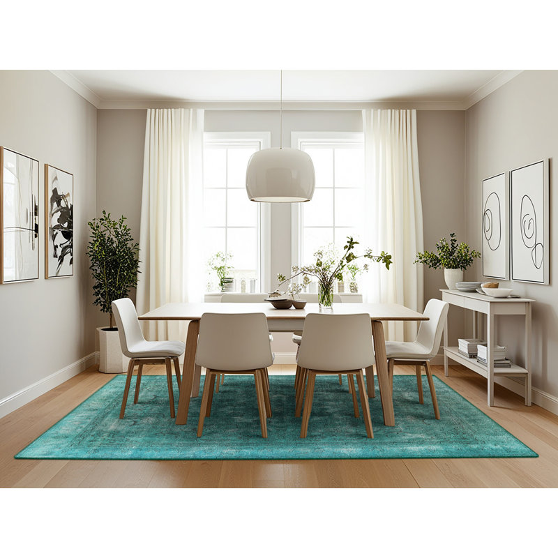 Tapis oriental bleu, Rectangle 7 pi x 10 pi