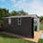 10X12ft Outdoor Storage Shed, Metal, Grey, With Double Door And Two Windows, Ideal For Snow Lawnmower In Backyard Grey Large Metal Shed Secure Bins Generator Poolside-125302065