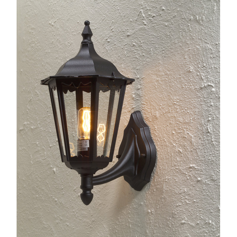Firenze Outdoor Wall Lantern, Black