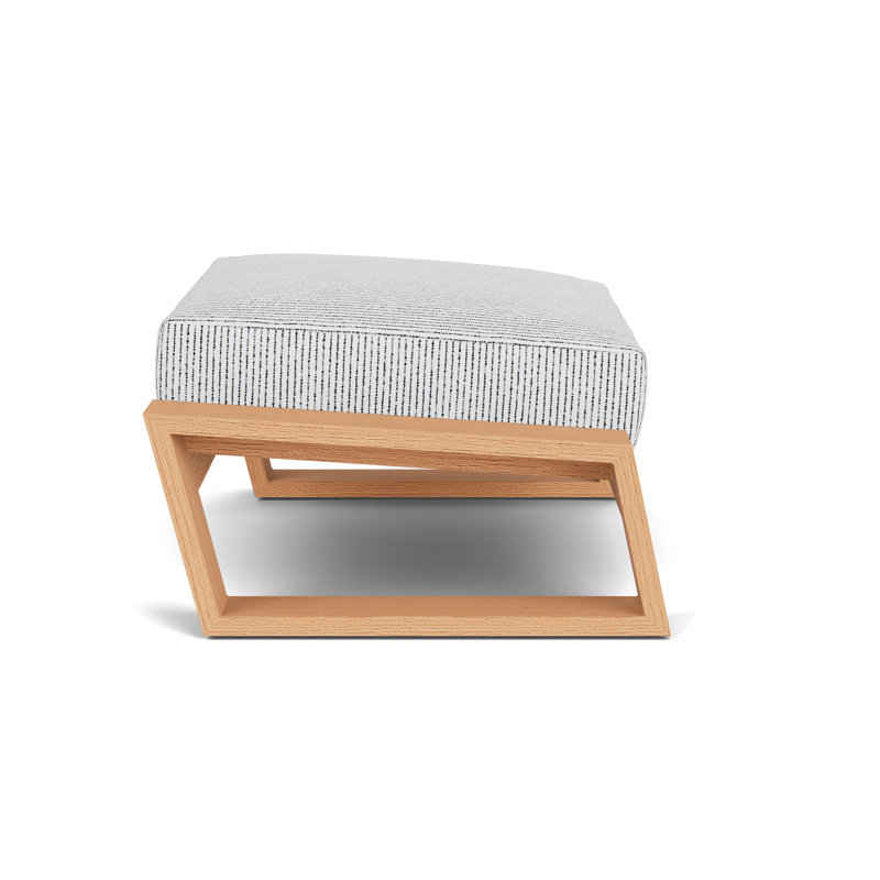 Pursuit Rectangle Outdoor Ottoman Patio Ottoman, Burson Domino