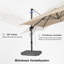 304cm X 396cm Rectangular Cantilever Parasol-100771299