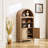63” Tall Arch Bookcase With Adjustable Shelves-61519881