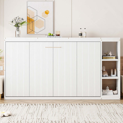 Twin Size Murphy Bed With Bookshelf
