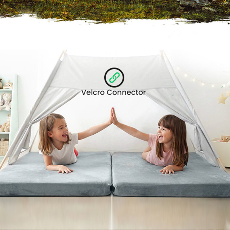 Willpo Memory Foam Camping Mattress with Travel Bag, Lightweight Portable Sleeping Pad for Tents, Guest Beds, Home