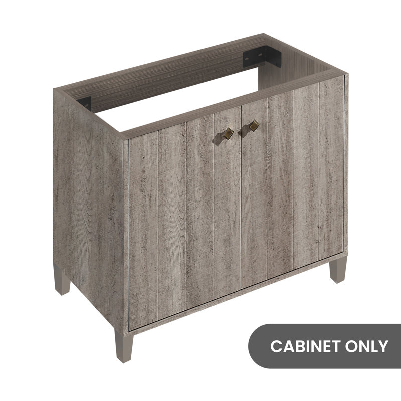 Base de meuble-lavabo simple 36 po Eclair en chêne seulement