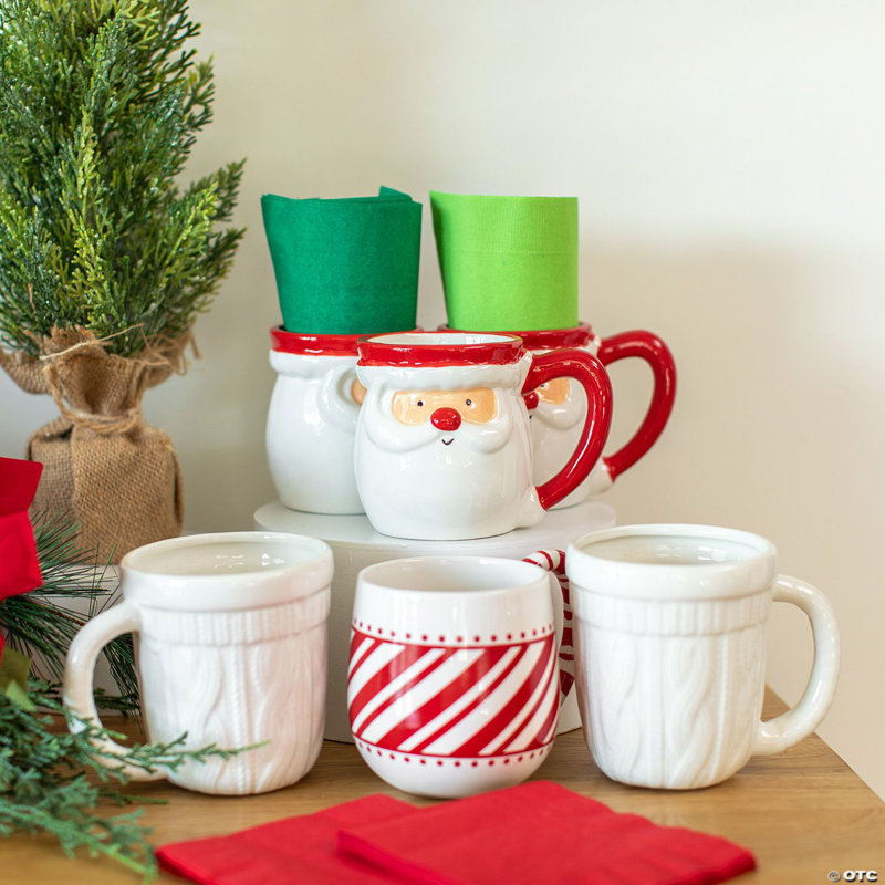 16 oz Tasses en céramique réutilisables pour chandail - 4 carats