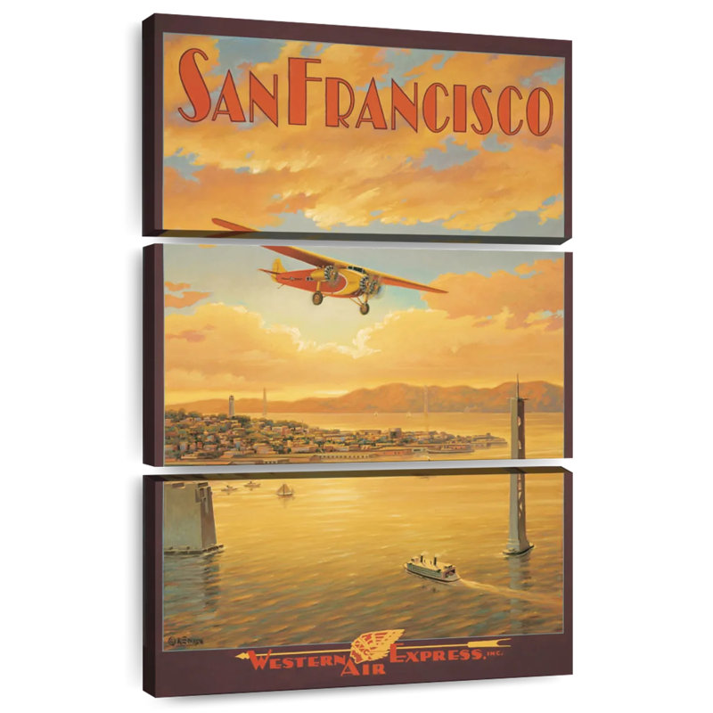 Western Air Express San Francisco California, H 45 po x l 28 po