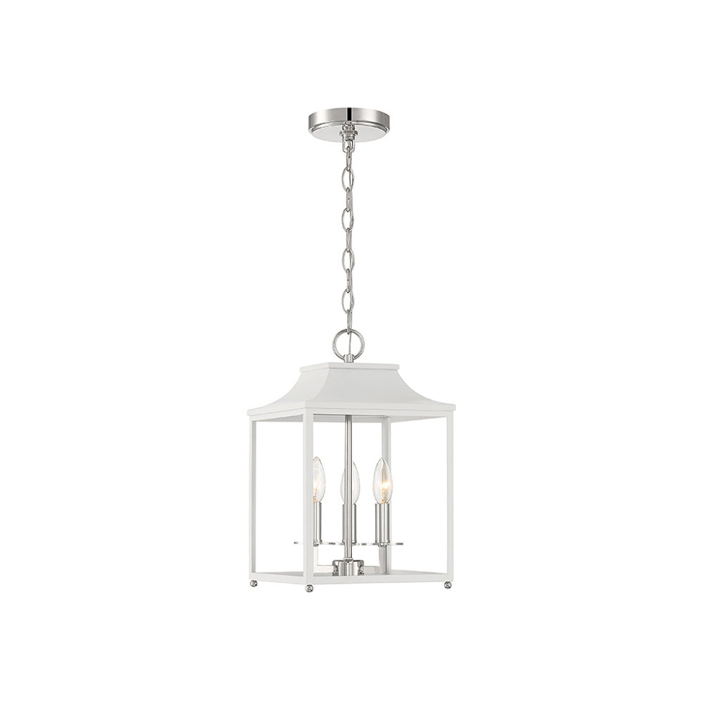 Douro 4 - Light Dimmable Lantern Chandelier, White, 5
