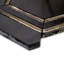 Helix 4" Hexagon Polished Nero Marquina Marble & Glass Mosaic Tile