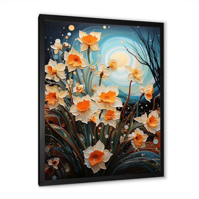 Zarla Field Dance II - impression, Cadre simple noir, H 32 po x l 16 po x P 1 po