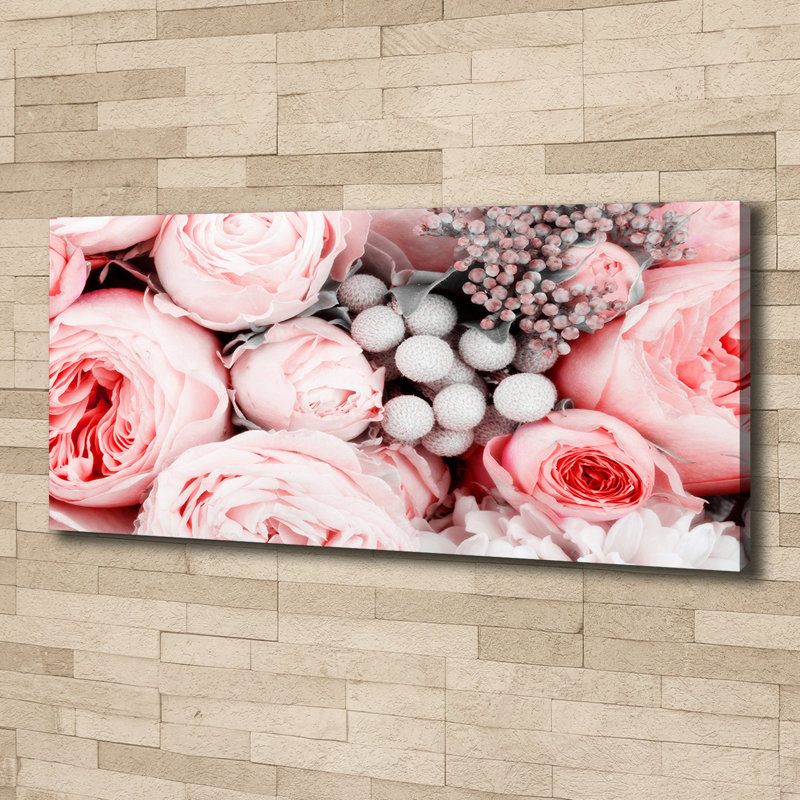 Bouquet Of Flowers - Wrapped Canvas Print