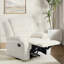 Fauteuil inclinable manuel en velours côtelé avec dossier à oreilles Ameiah-1928546626