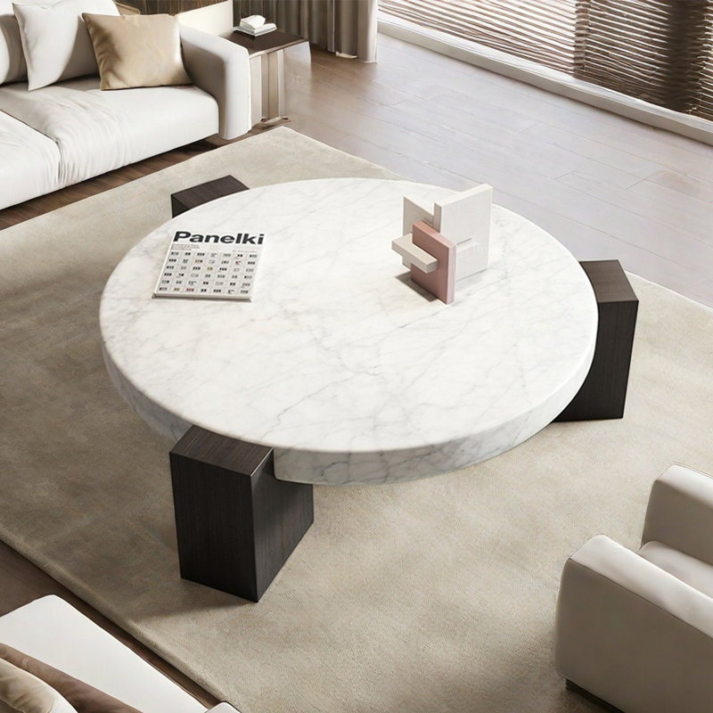 Table basse Creative, Blanc, H 11,8 po x l 31,5 po x P 31,5 po