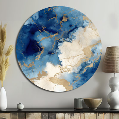 Robbin - Abstract Round Metal Art