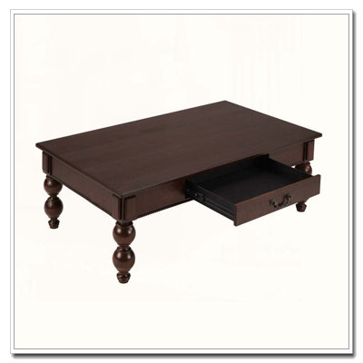 Wooden Coffee Table with Storage Drawer