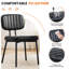 Ensemble de chaises de salle à manger rembourrées en polyuréthane avec dossier (ensemble de 4)-110573516