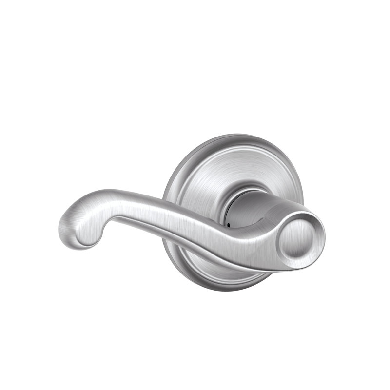 Flair Lever Hall and Closet Lock, Satin Chrome, Universal/Reversible