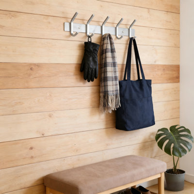Wall-Mounted Coat Rack (2-Piece Set) - High-Strength Heavy-Duty Hooks For Hat, Towel, Robe, Jacket And Clothes - Multi-Scene Hanger For Bathroom And Entryway