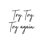 " Try Try Try Again " Textual Art Print